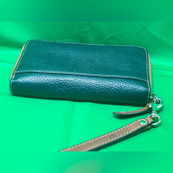 Dooney & Bourke blue pebble leather Wristlet Wallet - Picture 5 of 13